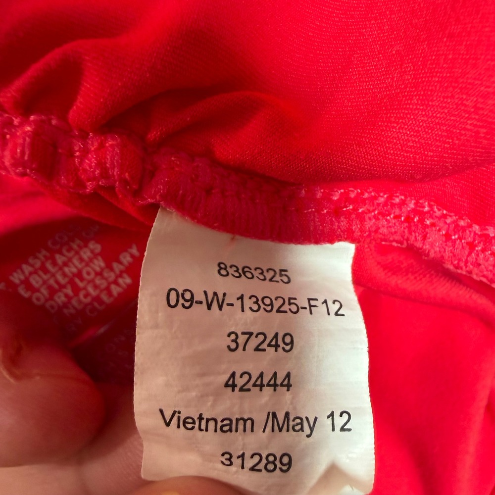 REI Womens Red/Orange Ruched Racerback Athletic Tank Top Size 16 Hiking Active - Picture 10 of 11